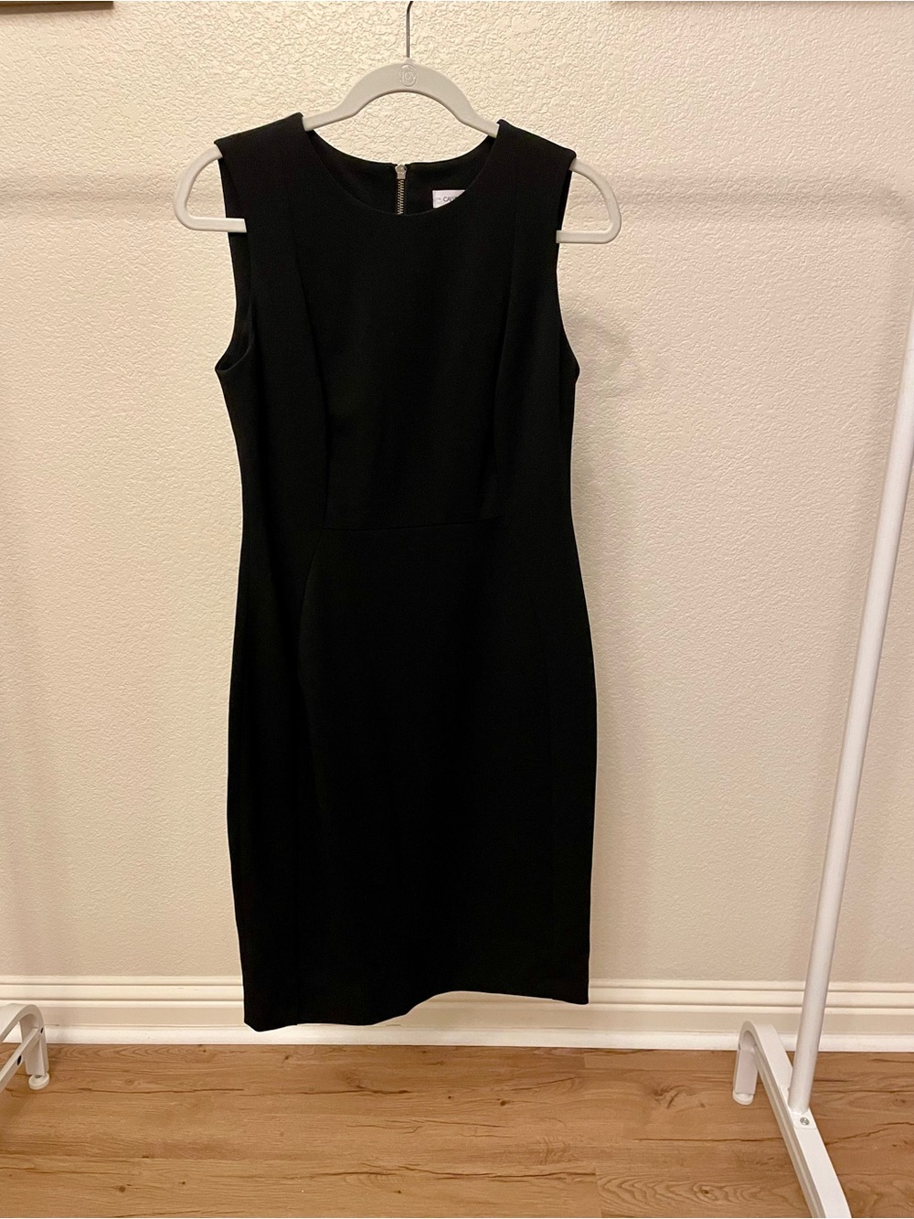 Calvin Klein Black Sleeveless Midi Sheath Dress - Classic Workwear